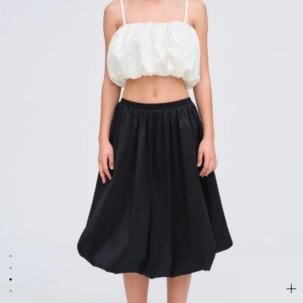 For Love and Lemons Lorenne Bubble crop top